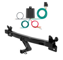 2008 - 2010 Volvo V70 Curt 1-1/4", Class 2 Trailer Tow Hitch + 4-flat Wiring Kit 12066