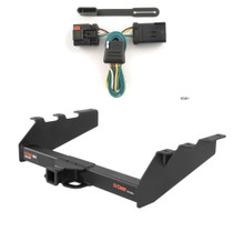 1994 - 1998 Dodge Ram 2500 6.5' or 8' bed, factory bumper Curt 2", Class 5 Trailer Tow Hitch + 4-flat Wiring Kit 15318