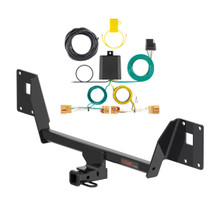 2018 - 2019 Volkswagen Golf R Curt 1-1/4", Class 1 Trailer Tow Hitch + 4-flat Wiring Kit 11564