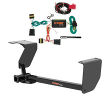 2012 - 2019 Fiat 500 Excluding Abarth Curt 1-1/4", Class 1 Trailer Tow Hitch + 4-flat Wiring Kit 11363