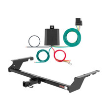 2004 - 2011 Volvo S40 4th digit of VIN is 'M' Curt 1-1/4", Class 1 Trailer Tow Hitch + 4-flat Wiring Kit 11438