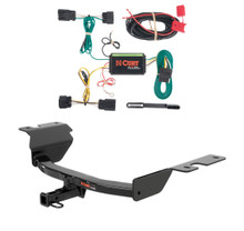 2013 - 2016 Dodge Dart Curt 1-1/4", Class 1 Trailer Tow Hitch + 4-flat Wiring Kit 11281