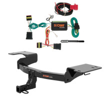 2012 - 2019 Fiat 500 Abarth Curt 1-1/4", Class 1 Trailer Tow Hitch + 4-flat Wiring Kit 11347