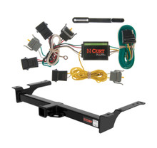 1992 - 1994 Ford Econoline van Curt 2", Class 3 Trailer Tow Hitch + 4-flat Wiring Kit 13053