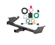 08 - 10 Dodge Grand Caravan Curt 2", Class 3 Trailer Tow Hitch + 4-flat Wiring Kit 13364