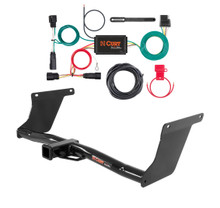 2017 - 2018 Ford Escape Excluding S & SE Models Curt 2", Class 3 Trailer Tow Hitch + 4-flat Wiring Kit 13131