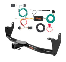 2016 - 2018 FIAT 500X Excluding Trekking Curt 2", Class 3 Trailer Tow Hitch + 4-flat Wiring Kit 13271