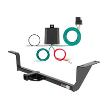 2009 - 2017 Volkswagen CC Excluding 4MOTION Curt 1-1/4", Class 1 Trailer Tow Hitch + 4-flat Wiring Kit 11091