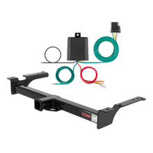 75 - 91 Ford Econoline van Curt 2", Class 4 Trailer Tow Hitch + 4-flat Wiring Kit 14053