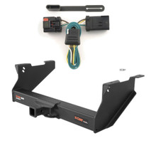 2003 - 2008 Dodge Ram 1500 With or without factory receiver (built in or after 11/02) Curt 2", Class 5 Trailer Tow Hitch + 4-flat Wiring Kit 15409
