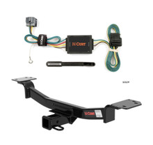 2005 - 2010 Kia Sportage Convertible Curt 2", Class 3 Trailer Tow Hitch + 4-flat Wiring Kit 13526