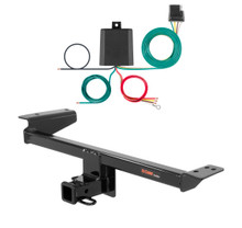 2015 - 2019 Land Rover Range Rover Evoque Excluding convertible Curt 2", Class 3 Trailer Tow Hitch + 4-flat Wiring Kit 13128