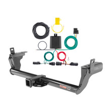 2019 - 2024 Ford Edge SE & SEL only Curt 2", Class 3 Trailer Tow Hitch + 4-flat Wiring Kit 13234