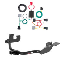2005 - 2007 Ford Escape Without factory 1-1/4" receiver hitch Curt 1-1/4", Class 2 Trailer Tow Hitch + 4-flat Wiring Kit 12060
