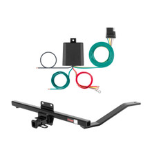 2003 - 2011 Saab 9-3 Sedan, single exhaust Curt 1-1/4", Class 1 Trailer Tow Hitch + 4-flat Wiring Kit 11326