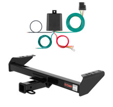 1988 - 1997 Ford F Super Duty Cab & chassis with 34" frame width (O.D.) Curt 2", Class 3 Trailer Tow Hitch + 4-flat Wiring Kit 13028