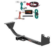 2013 - 2019 Nissan Sentra Sedan, excluding SR, SR Turbo and Nismo Curt 1-1/4", Class 1 Trailer Tow Hitch + 4-flat Wiring Kit 11349