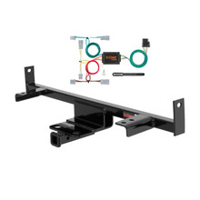 04 - 09 Mazda 3 Sedan Curt 1-1/4", Class 1 Trailer Tow Hitch + 4-flat Wiring Kit 11386