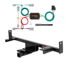 2004 - 2009 Mazda 3 Sedan Curt 1-1/4", Class 1 Trailer Tow Hitch + 4-flat Wiring Kit 11386