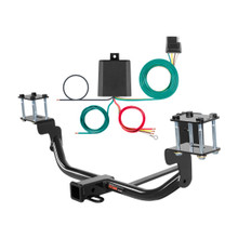 2013 - 2015 Mercedes-Benz GLK350 Curt 2", Class 3 Trailer Tow Hitch + 4-flat Wiring Kit 13177