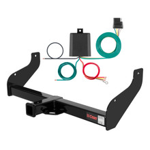 95 - 97 Kia Sportage Convertible Curt 2", Class 3 Trailer Tow Hitch + 4-flat Wiring Kit 13537