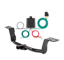 2017 - 2020 Lexus IS350 Sedan Curt 1-1/4", Class 1 Trailer Tow Hitch + 4-flat Wiring Kit 11389