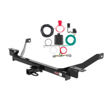 99 - 02 Nissan Quest Curt 1-1/4", Class 2 Trailer Tow Hitch + 4-flat Wiring Kit 12102