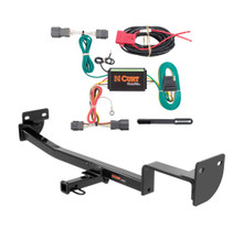 2014 - 2019 Kia Soul w/ LED taillights Curt 1-1/4", Class 1 Trailer Tow Hitch + 4-flat Wiring Kit 11419