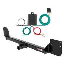 09 - 10 Mercury Cooper Convertible, 'S' model Curt 1-1/4", Class 1 Trailer Tow Hitch + 4-flat Wiring Kit 11130