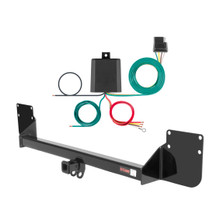 2009 - 2010 MINI Cooper Convertible, excluding 'S' model Curt 1-1/4", Class 1 Trailer Tow Hitch + 4-flat Wiring Kit 11160