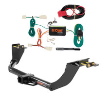 2014 - 2020 Mitsubishi Outlander Curt 2", Class 3 Trailer Tow Hitch + 4-flat Wiring Kit 13163