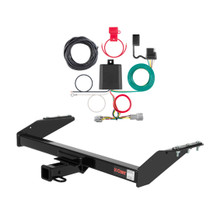 2000 - 2004 Nissan Frontier 2-door, short bed Curt 2", Class 3 Trailer Tow Hitch + 4-flat Wiring Kit 13831