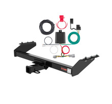 00 - 03 Nissan Frontier 4-door, short bed Curt 2", Class 3 Trailer Tow Hitch + 4-flat Wiring Kit 13841