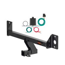 21 - 22 Mercedes-Benz GLC300 Excluding factory receiver Curt 2", Class 3 Trailer Tow Hitch + 4-flat Wiring Kit 13477