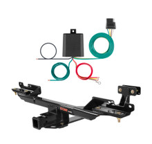 2014 - 2016 Mercedes-Benz GL550 Excluding active curve system Curt 2", Class 3 Trailer Tow Hitch + 4-flat Wiring Kit 13190