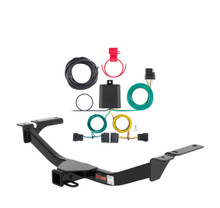 2007 - 2010 Lincoln MKX Fits beneath factory 1-1/4" receiver Curt 2", Class 3 Trailer Tow Hitch + 4-flat Wiring Kit 13067