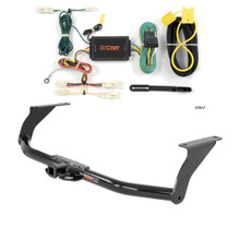 2014 - 2018 Mazda 3 Hatchback Curt 1-1/4", Class 1 Trailer Tow Hitch + 4-flat Wiring Kit 11377