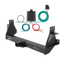 2016 - 2024 Nissan Titan XD Curt 2", Class 5 Trailer Tow Hitch + 4-flat Wiring Kit 15306