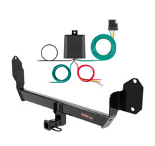 2014 - 2019 MINI Cooper Base, hatchback, excluding with spare tire Curt 1-1/4", Class 1 Trailer Tow Hitch + 4-flat Wiring Kit 11417