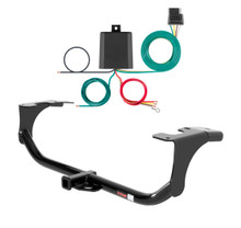 2008 - 2015 Smart Fortwo Excluding Brabus Curt 1-1/4", Class 1 Trailer Tow Hitch + 4-flat Wiring Kit 11020