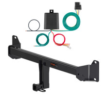 2017 - 2024 MINI Cooper Countryman Curt 1-1/4", Class 1 Trailer Tow Hitch + 4-flat Wiring Kit 11522