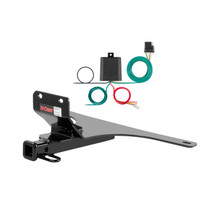 06 - 11 Saab 9-3 Wagon, dual exhaust Curt 1-1/4", Class 1 Trailer Tow Hitch + 4-flat Wiring Kit 11140