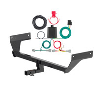 21 - 24 Nissan Rogue Curt 1-1/4", Class 2 Trailer Tow Hitch + 4-flat Wiring Kit 12202