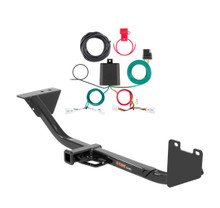 2020 - 2022 Nissan Sentra Sedan, excluding SR, SR Turbo and Nismo Curt 1-1/4", Class 1 Trailer Tow Hitch + 4-flat Wiring Kit 11349