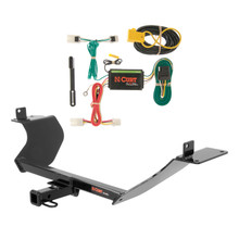 13 - 15 Mitsubishi Lancer Sedan, excluding Ralliart Curt 1-1/4", Class 1 Trailer Tow Hitch + 4-flat Wiring Kit 11328