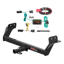 2017 Lincoln MKZ 3.0L AWD only Curt 1-1/4", Class 2 Trailer Tow Hitch + 4-flat Wiring Kit 12164