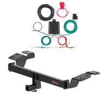 2018 - 2024 Toyota Camry Excluding Hybrid Curt 1-1/4", Class 1 Trailer Tow Hitch + 4-flat Wiring Kit 11576