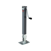 Bulldog Square Trailer Jack, No Mount, 8,000 lbs. Support Capacity, Side Wind, Weld-On, 15 in. Travel BD190754