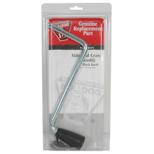 Bulldog Trailer Jack Accessory, Sidewind Crank Assembly for 190's, Black