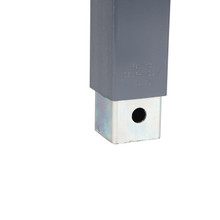 Bulldog Square Trailer Jack, No Mount, 5,000 lbs. Support Capacity, Side Wind, Weld-On, 15 in. Travel BD195369